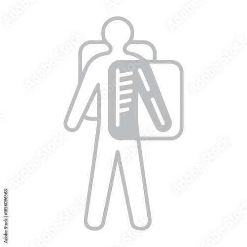 Human X-ray Body Scan Icon