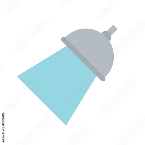 shower head water showering cleaning hygiene bathing bath emoji symbol sign icon vector illustration isolated flat plumbing