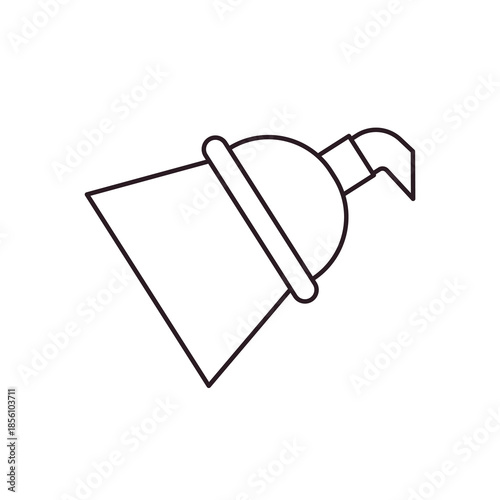 shower head water showering cleaning hygiene bathing bath emoji symbol sign icon vector illustration isolated flat plumbing