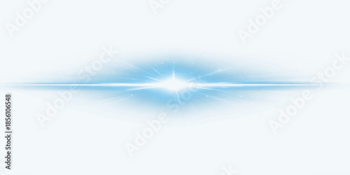 Abstract blue background with flowing smooth lines and feather-like light vector illustration design