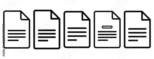 config file outline icons collection with multiple styles.