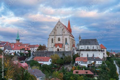Wallpaper Mural View of the old town of Znojmo and the Saint Nicholas Cathedral dominating the city. Torontodigital.ca
