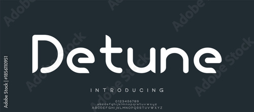 Creative modern unique alphabet display font vector. Luxury and clean sans serif typography style illustration