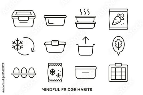 Label lines lid fridge open icon vector symbol clip chart icons wrap