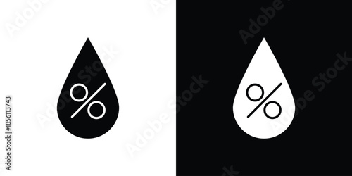 Humidity icons. Vector Template Illustration Symbol Pixels Perfect