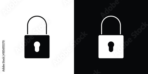 Lock icons. Vector Template Illustration Symbol Pixels Perfect