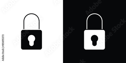 Lock icons. Vector Template Illustration Symbol Pixels Perfect