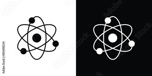 Physics icons. Vector Template Illustration Symbol Pixels Perfect