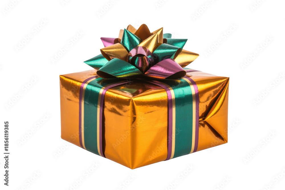 Obraz premium Wrapped Gift on Transparent Background