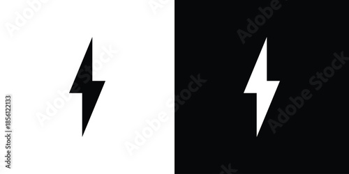 Thunder bolt icons. Vector Template Illustration Symbol Pixels Perfect