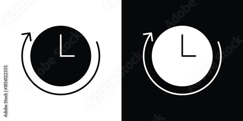Time forward icons. Vector Template Illustration Symbol Pixels Perfect