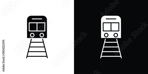 Train icons. Vector Template Illustration Symbol Pixels Perfect