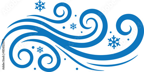 Winter wind icon