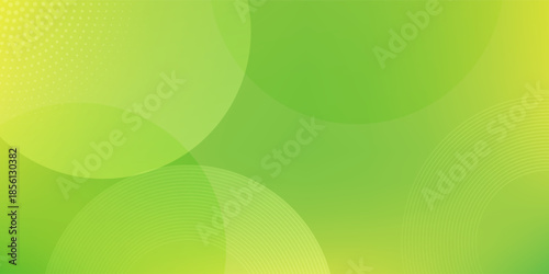 Green light abstract background with green glowing diagonal circle lines. minimalist dynamic smooth shapes. Modern geometric lines pattern.