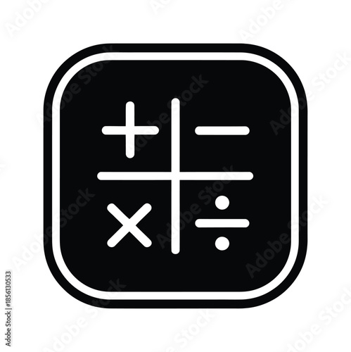 Calculator mathematics and calculation vector icon