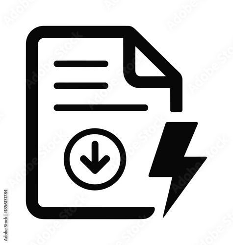 Download file document vector icon