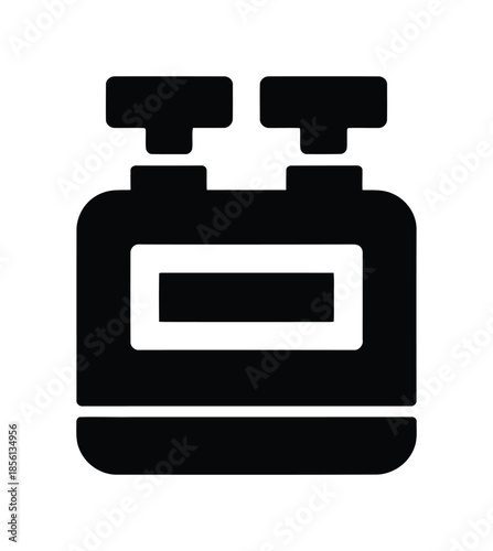 Gas stove appliance icon vector