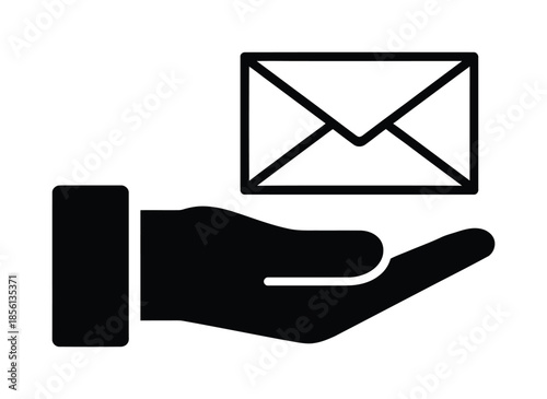Email message delivery icon vector