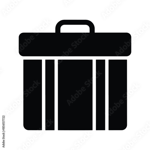 Delivery boy bag silhouette insulated carry icon