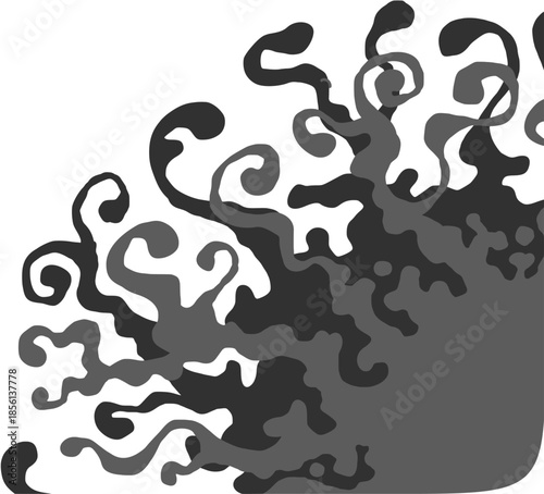 decorative sun illustration; ornamental solar corner adornment