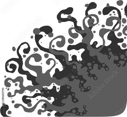 decorative sun illustration; ornamental solar corner adornment