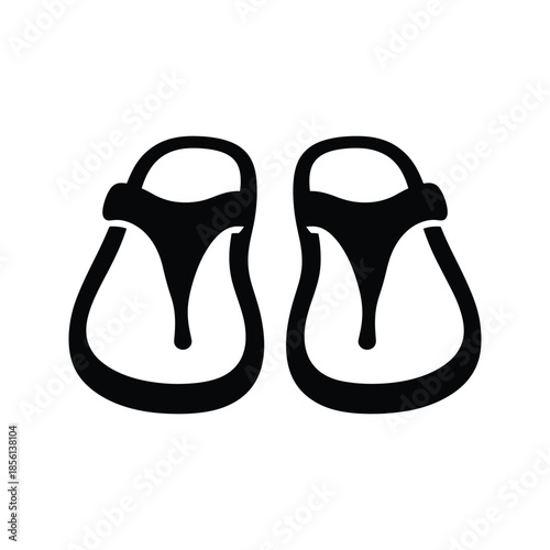 Sandals silhouette open footwear fashion icon