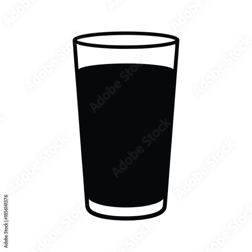 Juice glass silhouette beverage drinking container icon