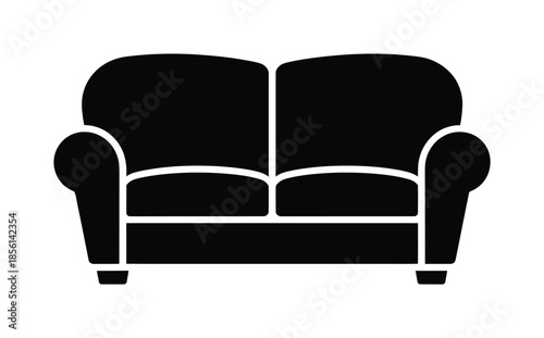 Cozy sofa furniture vector illustration