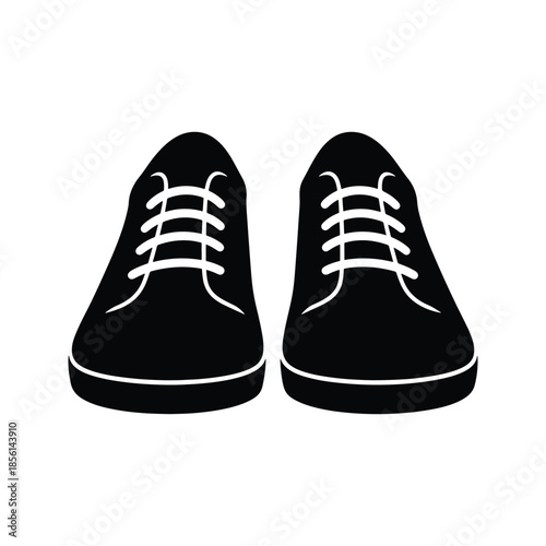 Shoes silhouette pair of footwear icon