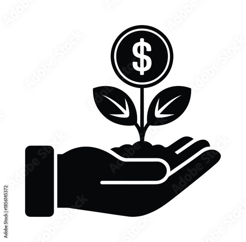 Money growth investment finance vector