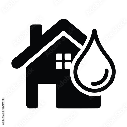 Home water insurance protection vector