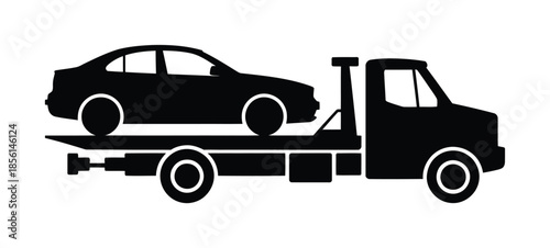 Car Towing Service Roadside Assistance Vector