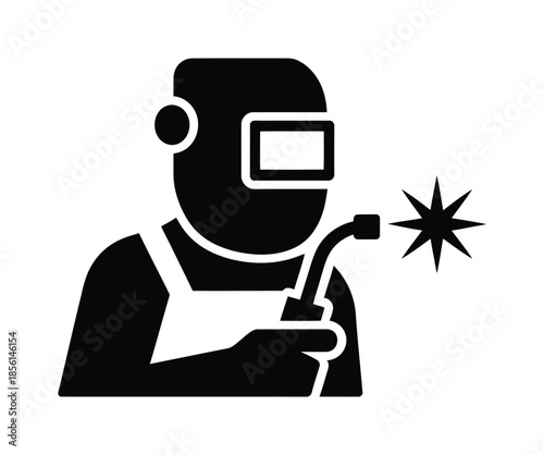 Welder Industrial Safety Manufacturing Vector