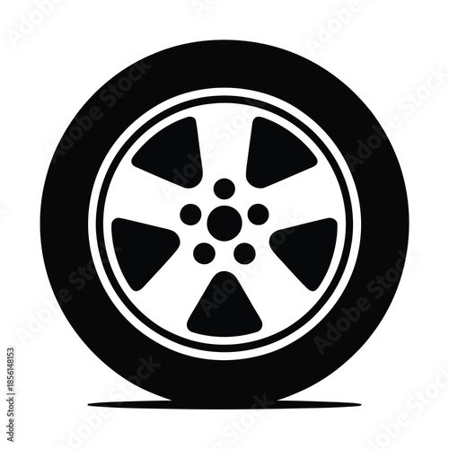 Car wheel tire automotive vector