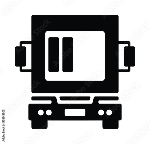 Cargo truck transport logistics vector