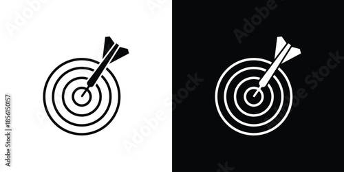 Dart icons. Glyph Symbol. Isolated Vector Illustration pack