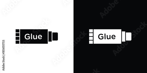 Glue stick icons. Glyph Symbol. Isolated Vector Illustration pack