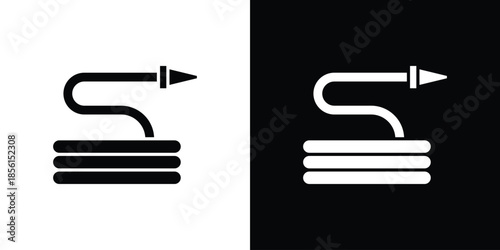 Hose icons. Glyph Symbol. Isolated Vector Illustration pack