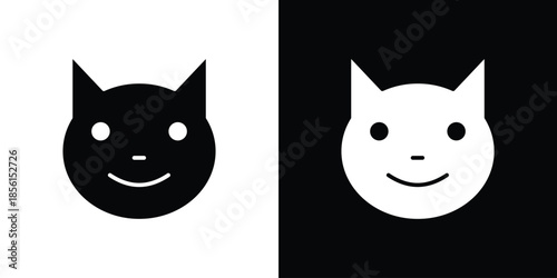 Kitten icons. Glyph Symbol. Isolated Vector Illustration pack