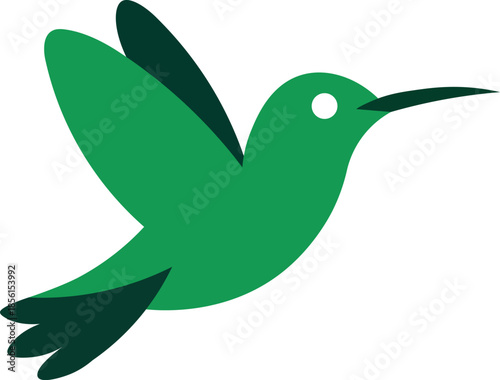 Hummingbird logo symbol, Vector Art, Icons, and Graphics for designers