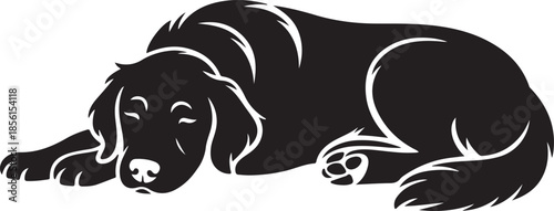 Golden Retriever Dog logo symbol, Vector Art, Icons, and Graphics for designers