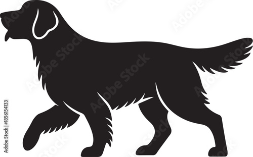 Golden Retriever Dog logo symbol, Vector Art, Icons, and Graphics for designers
