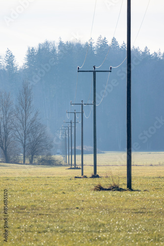 Stromleitung auf dem Land