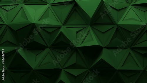 Geometric green pattern