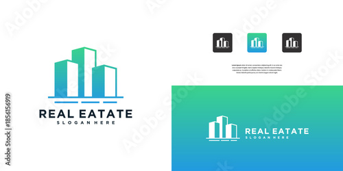 Construction Architecture Building Logo. Flat Vector Logo Design Template Element