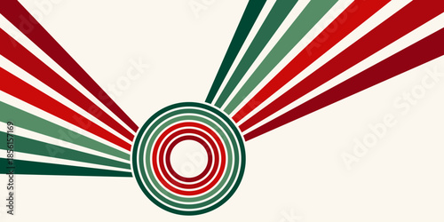 Retrofuturism poster design in trendy retro line style. Modern art poster retro vintage style 70s stripes background template lines shapes vector design.