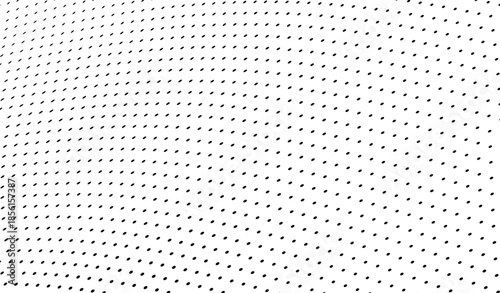 Optical pop art halftone background with futuristic twisted wave and dotted design.