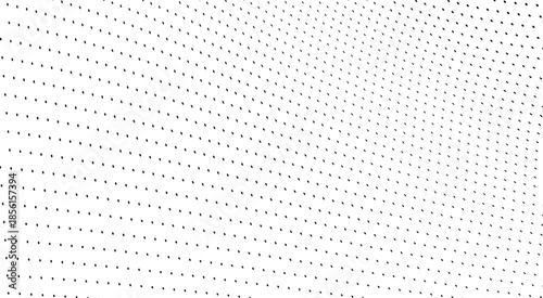 Optical pop art halftone wave background with dotted futuristic vector design elements.