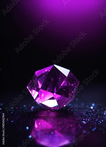 diamond on black background