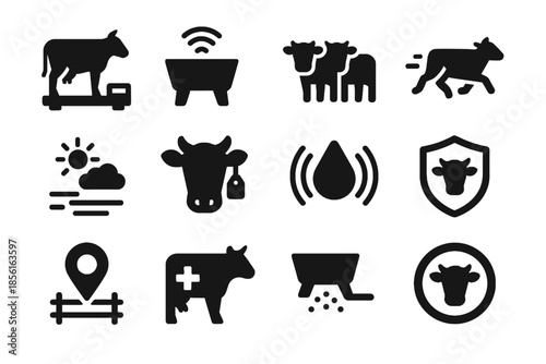 No icons farming shapes smart activity white scale vector negative exact icon